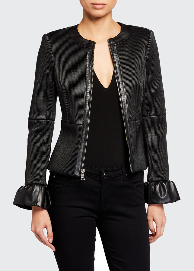 alice olivia leather jacket