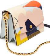 Thumbnail for your product : Tory Burch ROBINSON MIXED-MATERIALS CONVERTIBLE SHOULDER BAG