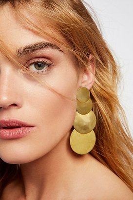 Sibilia 4 Moons Disc Earrings by at Free People