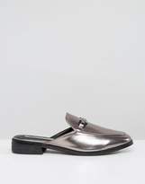 Thumbnail for your product : Daisy Street Metallic Backless Loafers