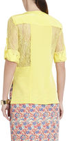 Thumbnail for your product : BCBGMAXAZRIA Gael Blocked Blouse