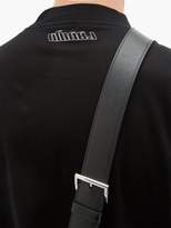 Thumbnail for your product : Lanvin Logo-print Mock-neck Cotton T-shirt - Mens - Black