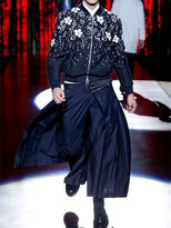 Thumbnail for your product : DSQUARED2 Floral Flannel Jacquard Bomber Jacket