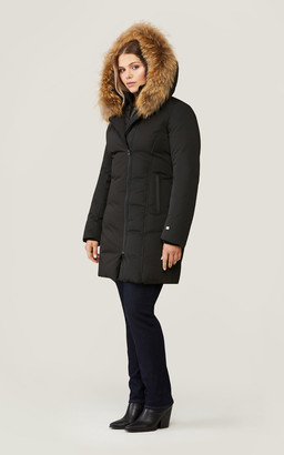 Soia & Kyo CHRISTY brushed down coat with removable natural fur