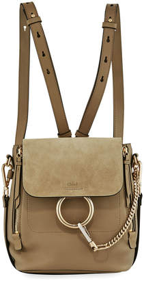 Chloé Faye Small Leather/Suede Backpack