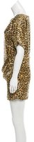 Thumbnail for your product : Just Cavalli Leopard Printed Silk Dress