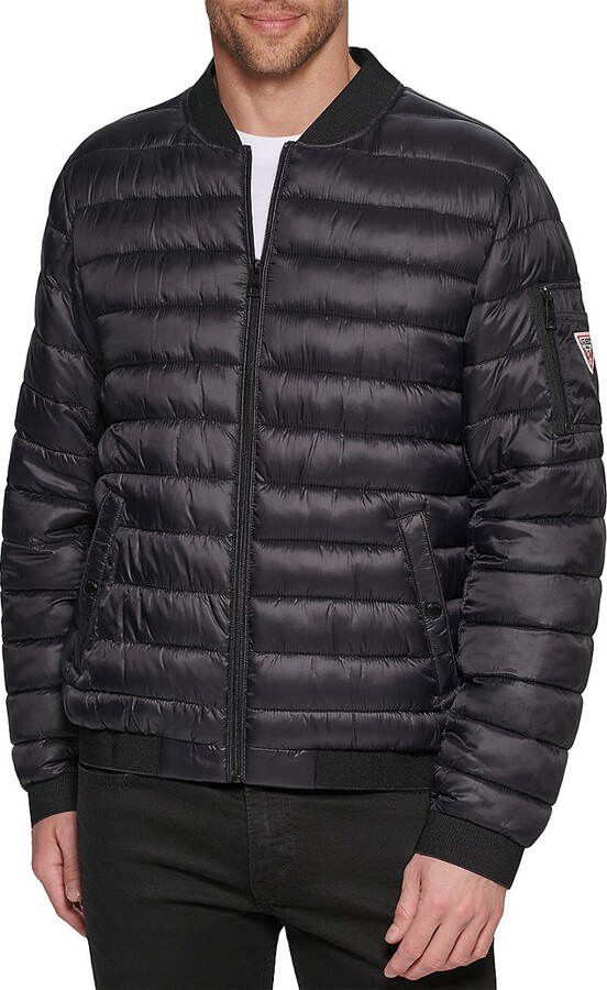 GUESS Quilted Puffer Jacket ShopStyle