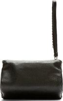 Thumbnail for your product : Givenchy Black Leather Pandora Wristlet Pouch