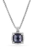 Thumbnail for your product : David Yurman Chatelaineé Pave Bezel Pendant Necklace with Black Orchid and Diamonds
