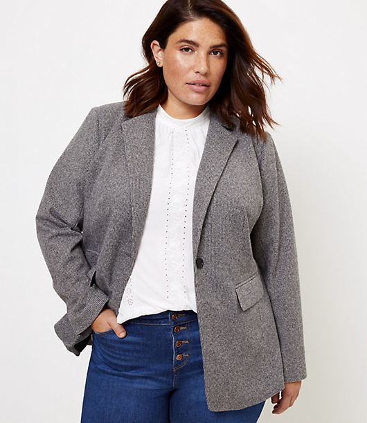 loft gray blazer