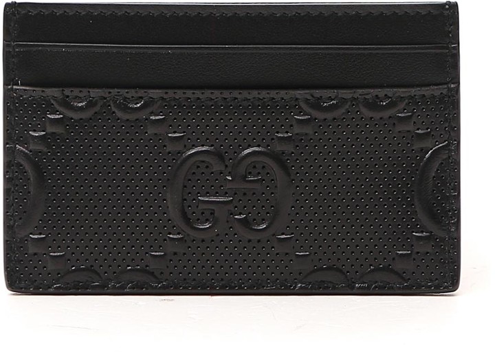 gucci embossed card holder