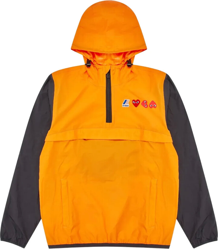 Comme des Garçons PLAY x K-Way Heart-patch lightweight jacket