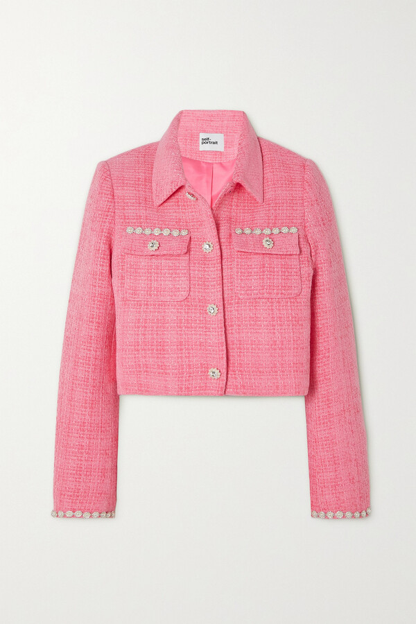 Chanel Vintage Tweed Double Breasted Jacket - Farfetch