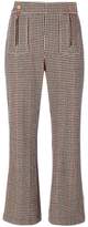 See By Chloé cropped houndstooth trou 