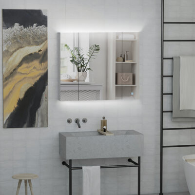 Wrought Studio LED Medicine Cabinet 35.5 X 29.5\