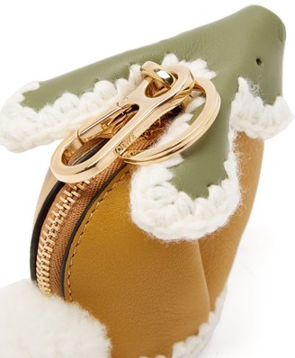 Loewe Bunny Coin-purse Leather Key Ring - Yellow Multi