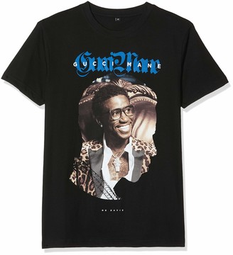 MERCHCODE Men's Gucci Mane Leopard Tee Black XL T-Shirt X-Large