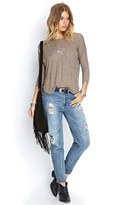 Thumbnail for your product : Forever 21 Heathered Dolman Top