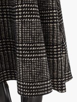 Thumbnail for your product : Norma Kamali Grace Houndstooth-print Jersey Skirt - Black/white