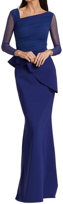Chiara Boni La Petite Robe Rippy Illusion Gown
