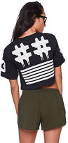 Thumbnail for your product : Been Trill Football Cropped T-Shirt