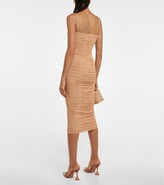 Thumbnail for your product : Self-Portrait Embellished ruched midi dress