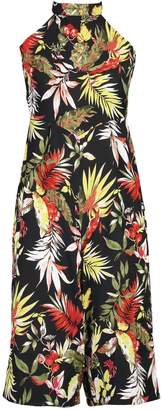 boohoo Petite Kerrie Tropical Floral Print Culotte Jumpsuit