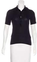 Thumbnail for your product : Magaschoni Bead-Embellished Knit Top Navy Bead-Embellished Knit Top