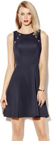 Thumbnail for your product : Vince Camuto Sleeveless Stud Scuba Dress