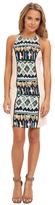 Thumbnail for your product : Kas Anemy Print Dress w/ Knit Sides