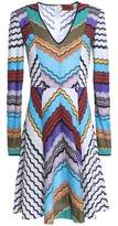 Thumbnail for your product : Missoni Fluted Crochet-knit Wool-blend Mini Dress