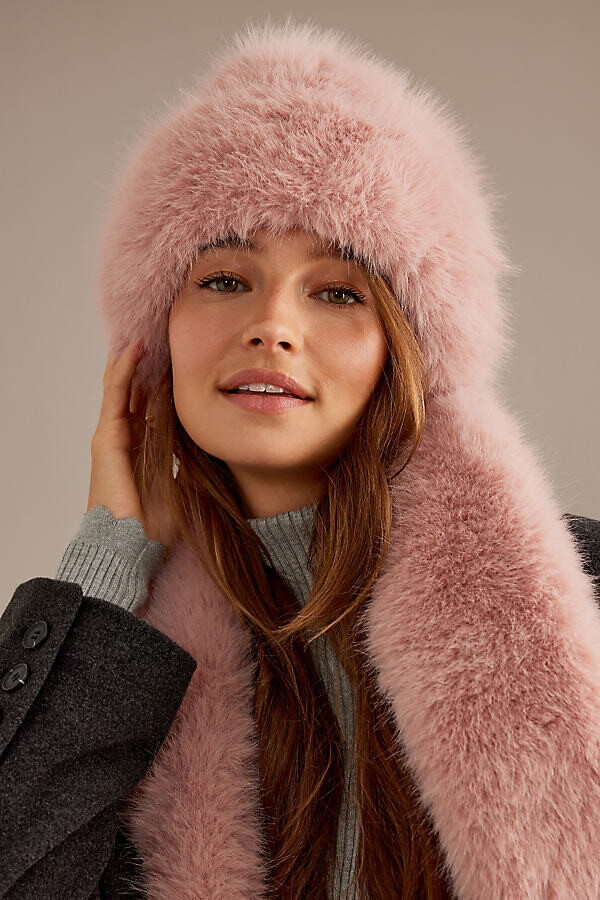 Pink Sheepskin Cossack Hat Runquan Cossack Hat Russian Hat Beanie