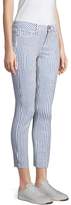 Thumbnail for your product : Paige Skinny-Fit Crop Stripe Jeans
