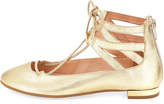 Thumbnail for your product : Aquazzura Belgravia Mini Leather Ballerina Flat, Toddler