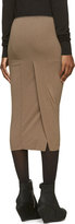 Thumbnail for your product : Rick Owens Lilies Tan Jersey Pencil Skirt