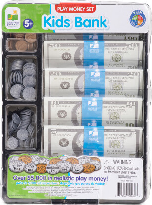 TJMAXX Kids Bank Play Money Set - ShopStyle Bibs & Burp Cloths