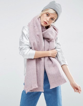 ASOS Oversized Long Woven Scarf In Two Tone