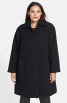 Thumbnail for your product : Gallery Basket Weave Coat (Plus Size)
