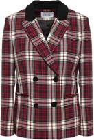 Thumbnail for your product : Claudie Pierlot Variete Double-breasted Checked Woven Blazer
