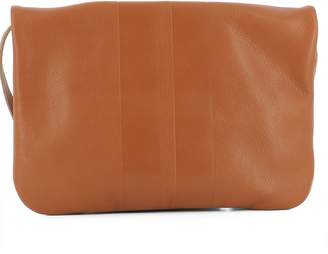 Il Bisonte Orange Leather Shoulder Bag