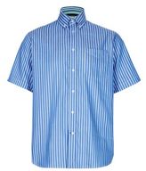 Thumbnail for your product : Blue Harbour 2in Longer Pure Cotton Double Face Striped Shirt