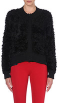 Thumbnail for your product : Y-3 Striped faux-fur knit jacket