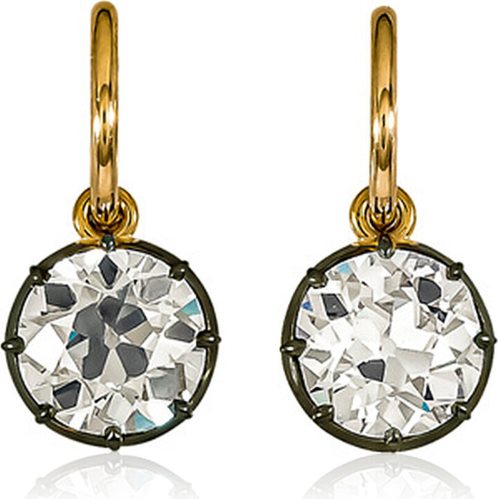 Stephen Russell 18K Yellow Gold Diamond Earrings