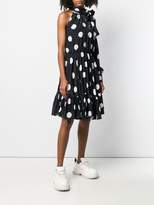Thumbnail for your product : MSGM polka dot one shoulder dress