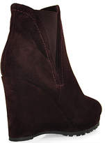 Thumbnail for your product : Footnotes Jamilla - Suede Wedge Elastic Bootie