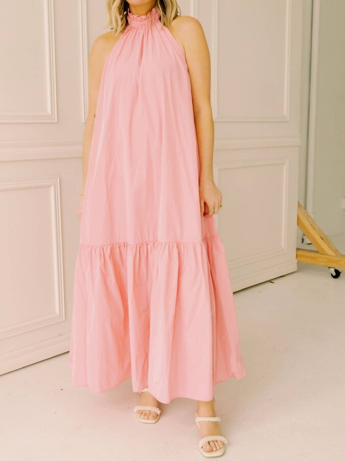 Corey Lynn Calter Avalon Maxi Dress In Candy Pink
