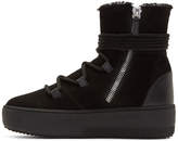 Thumbnail for your product : Giuseppe Zanotti Black Suede Zola High-Top Sneakers