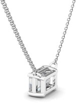 Thumbnail for your product : HauteCarat Emerald Lab Grown Diamond Pendant Necklace