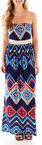 Thumbnail for your product : As U Wish Strapless Print Dress