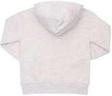 Thumbnail for your product : MSGM Flocked Logo Cotton Sweatshirt Hoodie
